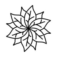 mandalas de flores. elementos decorativos patrón adornado, ilustración vectorial. motivos islámicos, árabes, indios. vector