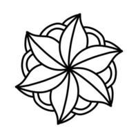 mandalas de flores. elementos decorativos patrón adornado, ilustración vectorial. motivos islámicos, árabes, indios. vector