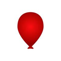 Vector illustration of red balloon element, complement, congratulatory decoration
