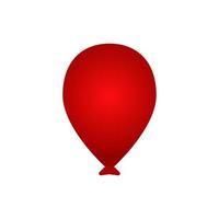 Vector illustration of red balloon element, complement, congratulatory decoration