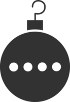 bell icon, Winter elements black shadow. png