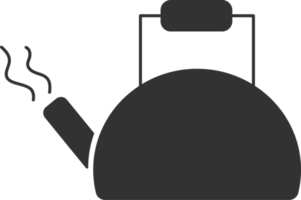 kettle icon, Winter elements black shadow. png