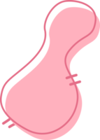 Text bubble shape abstract with pink color. png