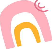 Text bubble shape abstract with pink color. png