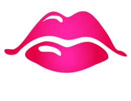 Lippen-Symbol, png mit transparentem Hintergrund