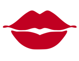 ícone de lábios, png com fundo transparente