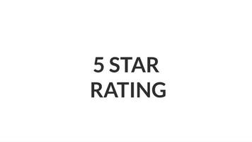 Rate us give 5 star animation motion graphics for feedback, reputation and quality video