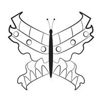 Beautiful butterfly with white background vector