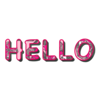 The Hello Decoration png