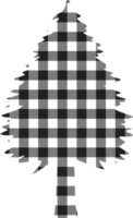 Buffalo Plaid Christmas tree ornaments ClipArt png