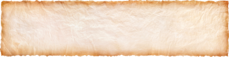 Ancienne feuille de papier parchemin vintage vieilli ou fond de texture png