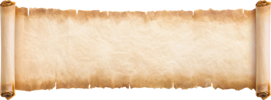 vieux papier parchemin feuille de défilement vintage vieilli ou fond de texture png