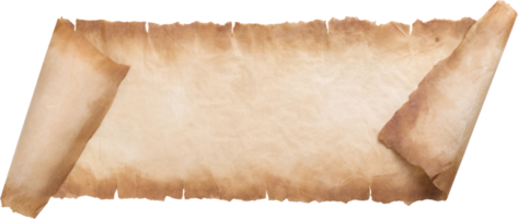 old parchment paper scroll sheet vintage aged or texture background png