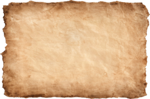 old parchment paper sheet vintage aged or texture background png