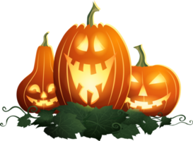 citrouille d'halloween en vacances png