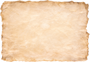altes pergamentpapierblatt vintage gealtert oder texturhintergrund png