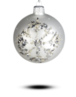 Christmas ball snowballs decorate the xmas tree clipping path transparent background png