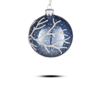 Christmas ball snowballs decorate the xmas tree clipping path transparent background png