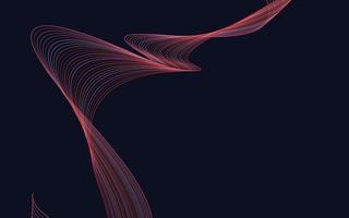 Vector abstract wave background. Red waves background