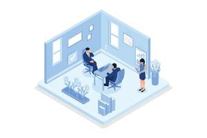 Financial consultation concept. Can use for web banner, infographics, hero images, isometric vector modern illustration