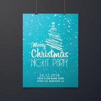 Christmas card design with elegant design and creative background vector