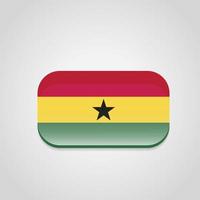 Ghana Flag Design Vector