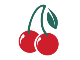 icono de logotipo de cereza png