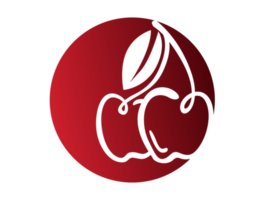 icono de logotipo de cereza png