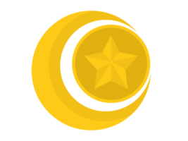 måne och stjärna logotyp ikon png