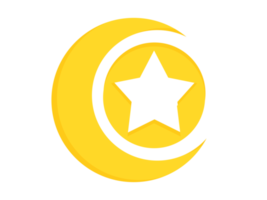 ícone do logotipo da lua e estrela png