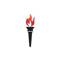 Torch vector icon illustration design