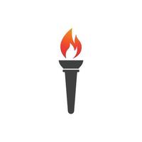 Torch vector icon illustration design