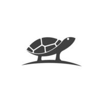 tortuga, animal, caricatura, icono vector