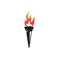 Torch vector icon illustration design