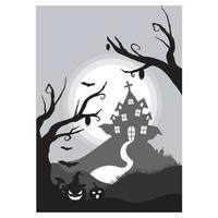 halloween poster for your design for the holiday Halloween vector