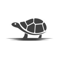 tortuga, animal, caricatura, icono vector