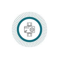 camera. action. digital. video. photo Line Icon. Vector isolated illustration