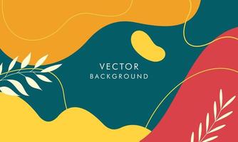 Abstract background with colorful logo, poster art background vector