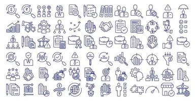 Collection of icons related to Business and Due diligence, including icons like partnership, business partner, handshake and more. vector illustrations, Pixel Perfect