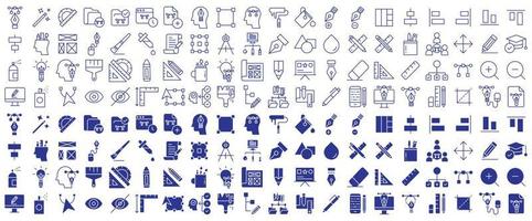 Collection of icons related to Graphic and design tool, including icons like Vector, Pen, Web design, shape and more. vector illustrations, Pixel Perfect