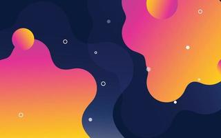 Liquid shapes and forms. blobs with gradient color. flat cartoon. isolated set of stain spot design. typography or banner. Abstract artistic design vector