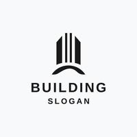 plantilla de vector de icono de logotipo de edificio