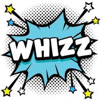 whizz Pop art comic speech bubbles book sound effects vector