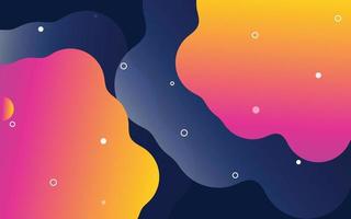 Banner with flowing liquid shapes. Set of abstract gradient modern elements. Template for the design of a logo. vector