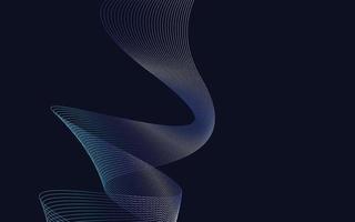 Wave of the Blue Gradient colored lines. High resolution vector