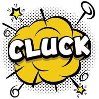 cluck Comic bright template with speech bubbles on colorful frames vector