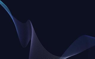 Wave of the Blue Gradient colored lines. High resolution vector