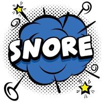 snore Comic bright template with speech bubbles on colorful frames