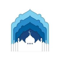 Mosque Building icon vector Illustration