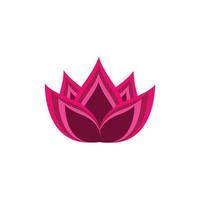 beauty lotus flower vector icon